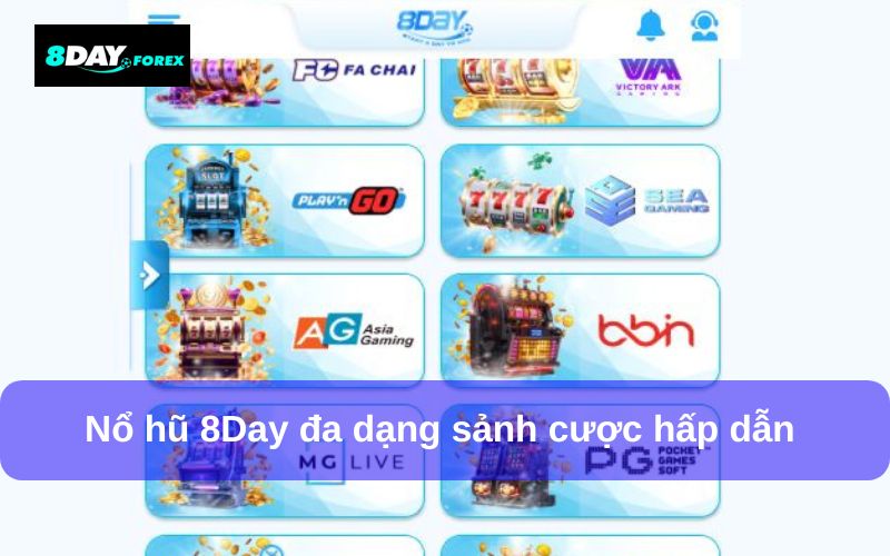Tại sao nên lựa chọn nền tảng 8day cho slot game Nổ Hũ?
